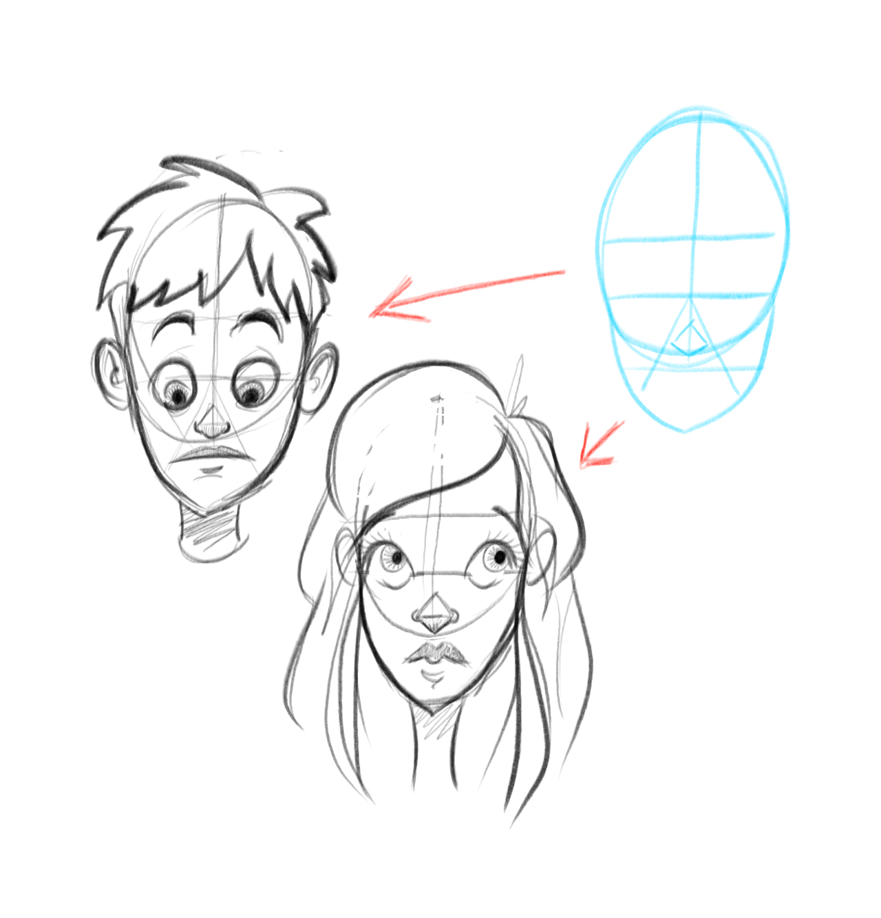 Un petit tutoriel pour dessiner un visage de fille