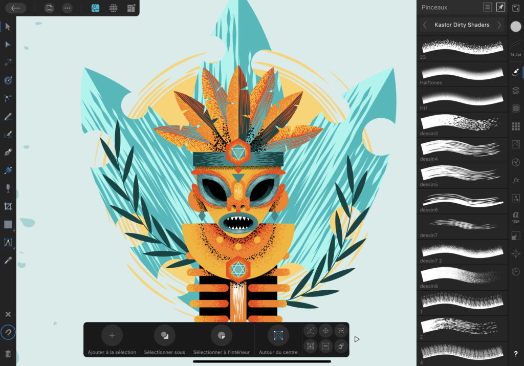  Pack de Brushes Dirty Shaders pour Affinity Designer / KastorCorp